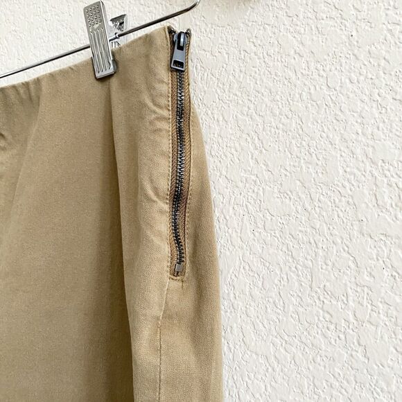 Everlane Pants Womens 4 Slim Tapered Camel Side Zip Career Work Stretch Tan - Picture 3 of 9